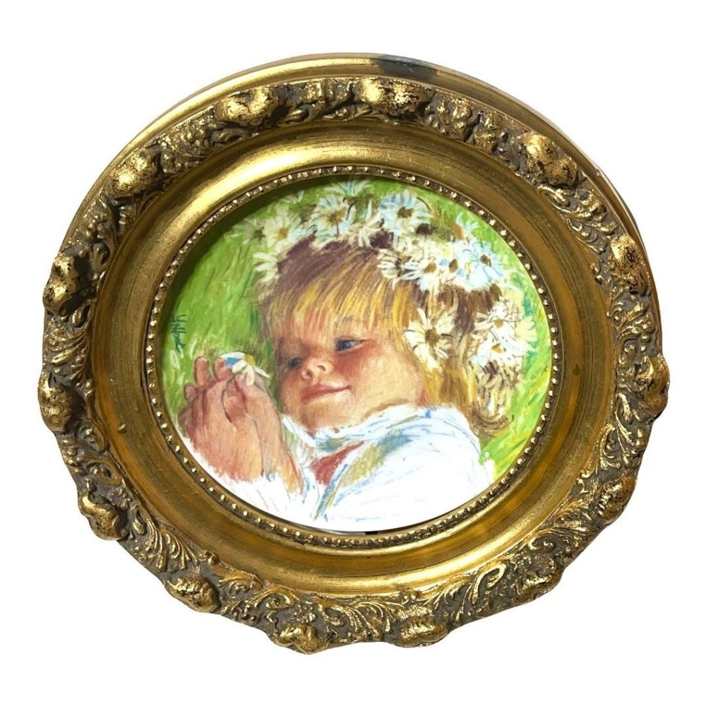Framed Collector Plate by Frances Hook - Daisy Dreamer - Picture 4 of 12